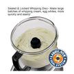 WFP16SCD - 4-Qt. Combination Bowl Cutter Mixer and Continuous-Feed with Dicing and LiquiLock Seal by Waring Commercial-3