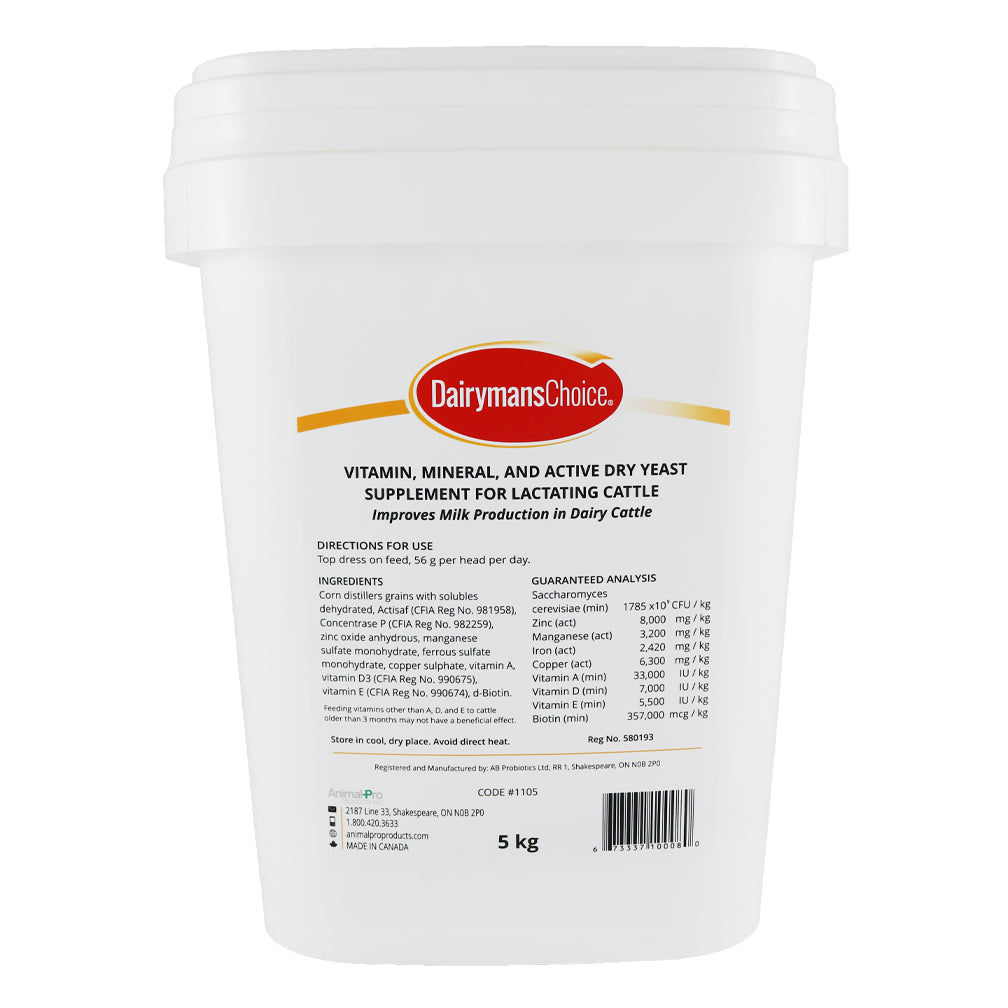 Dairymans Choice - Vitamin, Mineral, & Active Dry Yeast Supplement