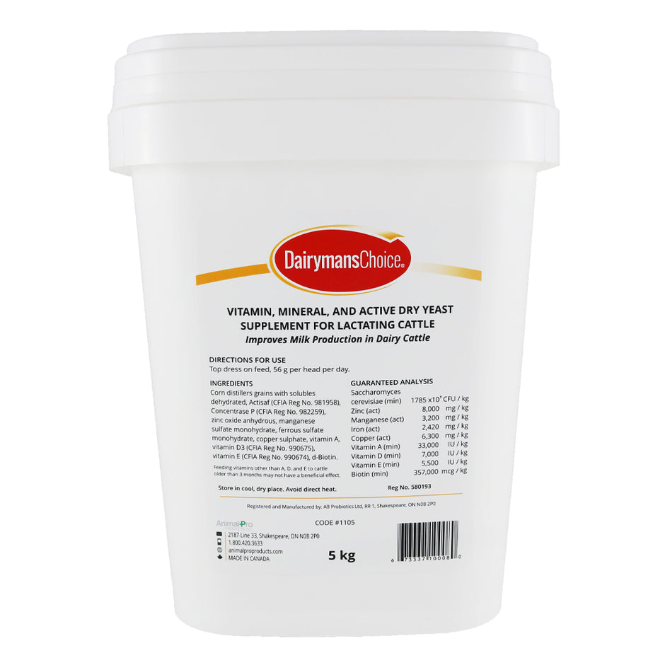 Dairymans Choice - Vitamin, Mineral, & Active Dry Yeast Supplement