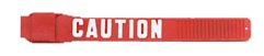 Legband Plastic - "CAUTION"