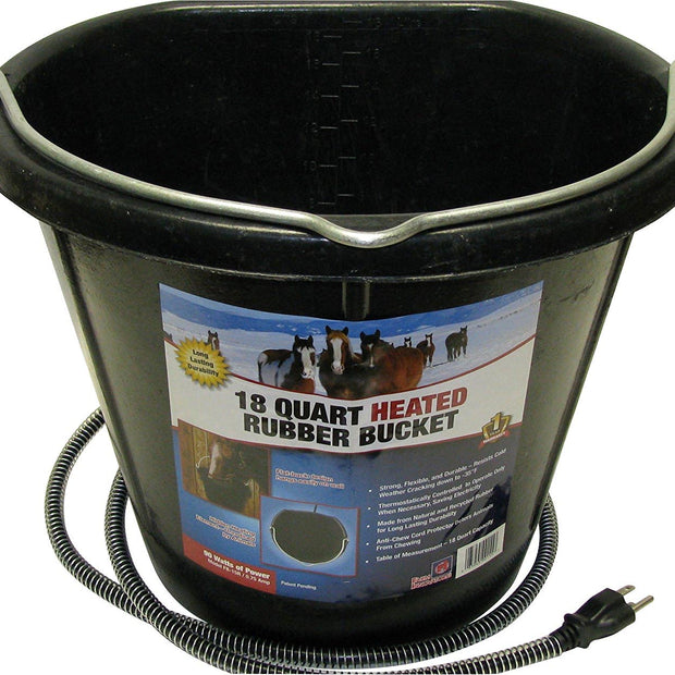 Bucket - Heated - Rubber - Flat Back
