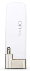 Dm Aiplay APD001 32 GB Mobile Memory Ios USB Flash Drive with Lightning Connector for iPhone,iPad, MAC and PC - White