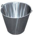 Stainless Steel Dairy Bucket - 13 qt - Silver