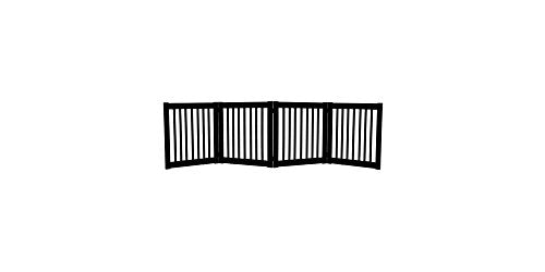 Accents dynamiques 42421 - 27 pouces 4 Panneau Gate Gate Gate EZ - noir