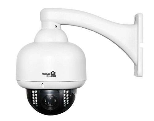 HomeGuard HGWOB753 Wireless Rotary 720p Outdoor Dome IP HD Camera avec carte de 8 Go - blanc