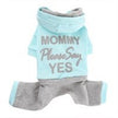 Puppy Angel PA-OR135 Mommy Yes Tracksuit (Blue, Large)