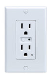 Évoluer LOM-15 Z-wave 600 watt duplex réceptacle Mur de sortie murale