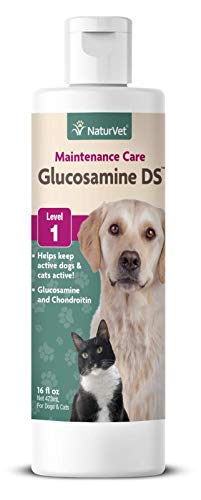 Naturvet Glucosamine DS Niveau 1 Maintenance Soins conjoints pour les chiens et les chats, 16 oz liquide, fabriqué aux États-Unis