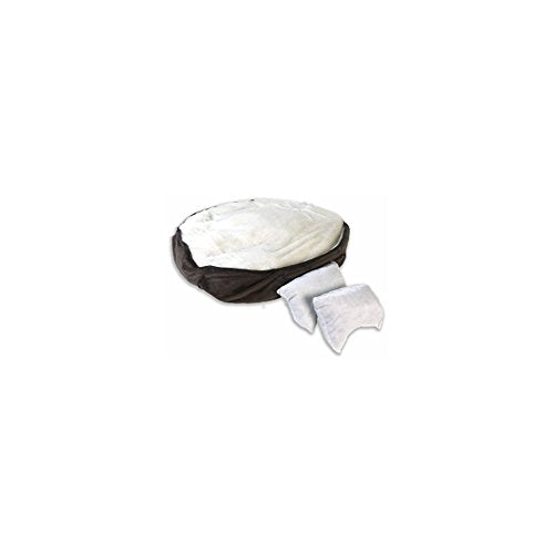 Pioneer Pet 8111 Puffy Bed Cream Top (noir, 24x24x6)