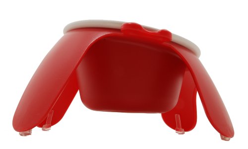 Bol de compagnie Petego avec tulipe en céramique, grand, marron