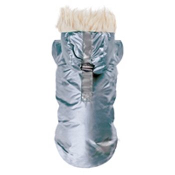 Puppy Angel PA-OW237 Metallic Dog Winter Padding Jumper (Gray, Small-Medium)