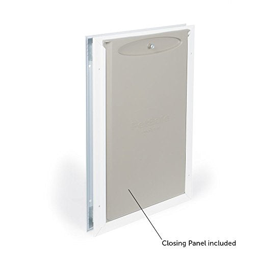PetSafe Freedom Aluminum Pet Door for Dogs and Cats, White, Tinted Vinyl Flap