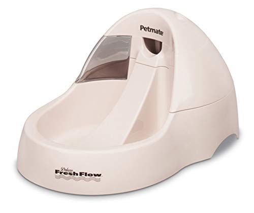 Petmate 24880 Fresh Flow Pet Fountain, Jumbo (Bleached Linen)
