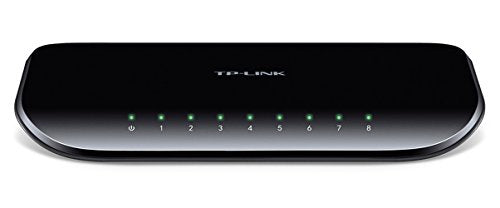TP-LINK TL-SG1008D 8-PORT Gigabit Ethernet Interrupteur non géré avec des ports blindés RJ45 - noir