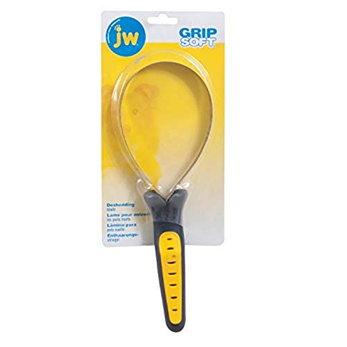 JW Pet Company GripSoft Shedding Blade Dog Brush, Regular