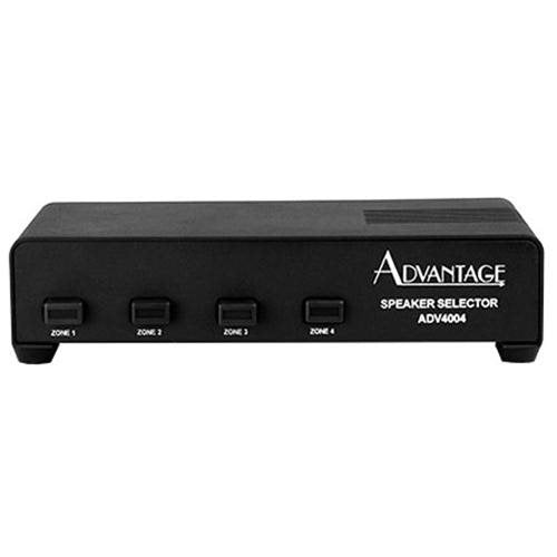 Advantage ADV4004 4 Pair Speaker Selector Audio Home Surround Sound Control - Black
