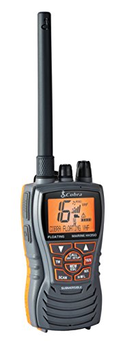 COBRA MRHH350FLT 6 WATT FLOINT VHF Handheld Marine Radio - Gray