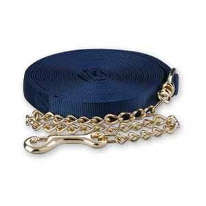 Ligne de fente Coastalpet Hamilton avec chaîne de 30 pouces (bleu)