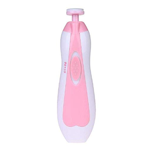 Electric Safe Nail Clipper Kit Cutter Baby Nail Trimmer Infant Manicure Pedicure Clipper Cutter Scissors Kids Babies Nail Care (Pink)