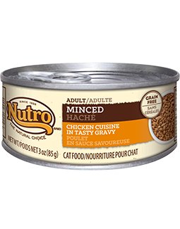Nutro 10122851 Adult Minced Chicken Canned Cat Food 24/3OZ