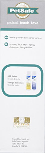 PetSafe Citronella Anti-Bark Spray Collar et recharge peuvent regrouper