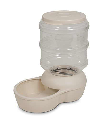 Petmate Le Bistro 10-Pound Feeder with Microban, Bleached Linen