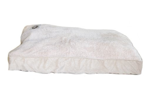 DanaZoo Large Beige Diamond Rectangle Bed (27 x 36 x 4-Inch)