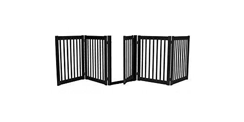 Dynamic Accents - 5 Panel Freestanding Walk Through Gate Black