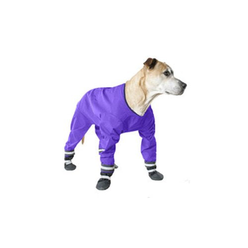 Muttluks Inc ML-493DN-18-PU 4-Legged Dog Jog Rain Suit, Size 18, Purple