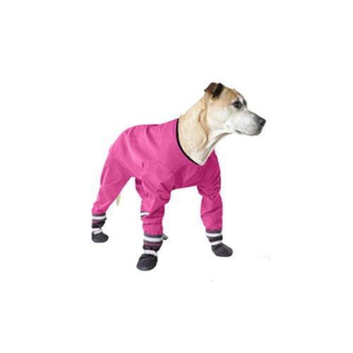 Muttluks Inc ML-493DN-18-PI 4-Legged Dog Jog Rain Suit, Size 18, Pink