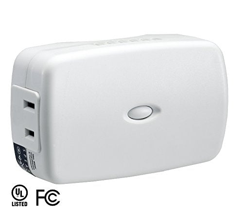 Evolve LDM-15 300 Watt 15AMP Plug-in Dimmer Module, Control Z-Wave Lights up to 100 Feet Away