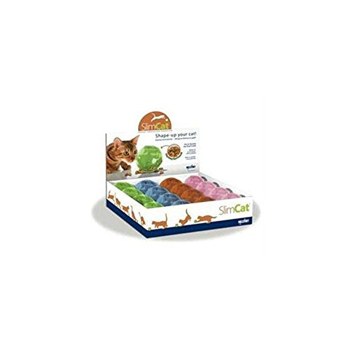 SLIMCAT Sport Ball Food Dispenser DISPLAY (16pc)