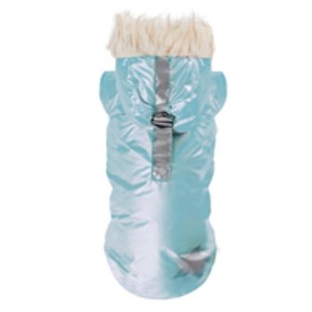 Puppy Angel PA-OW237 Metallic Dog Winter Padding Jumper (Blue, Medium)