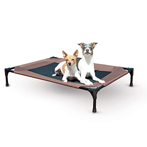 K&H Fabrication de lit pour animaux de compagnie, moyen, chocolat / maillage