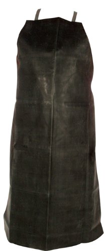 N155A Natural Rubber/Cotton Apron - 55mm Black 36''x46''