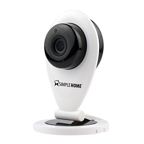 Simple Home XCS7-1001-WHT Smart Wi-Fi Security Camera with Motion Detection