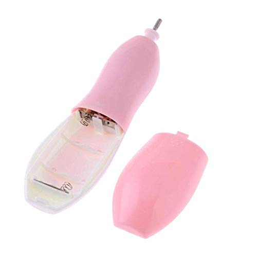 Electric Safe Nail Clipper Kit Cutter Baby Nail Trimmer Infant Manicure Pedicure Clipper Cutter Scissors Kids Babies Nail Care (Pink)