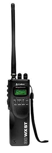 Radio CB CB COBRA HH38WXST a tenu à la main 40 canaux avec 10 canaux météorologiques et réduction du bruit de la bande-son