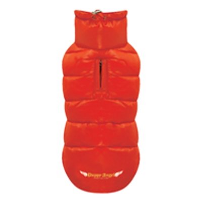 Puppy Angel Dog Down Padding Vest Regular Snap (Red, Medium-Large)