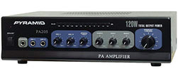 Pyle Pyramid PA205 120 Watt Microphone PA Amplifier with 70 Volt Output & Mic Talkover