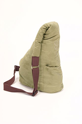 PETEGO VELVET MESSENSger Soft Pouch Petporteur, expresso / pierre