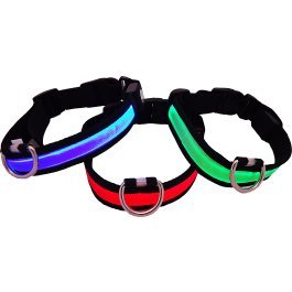 Num'axes NUM-283-86-87 Eyenimal Nylon Collar/Leuchtie With LED lighting Colliers Lumineux