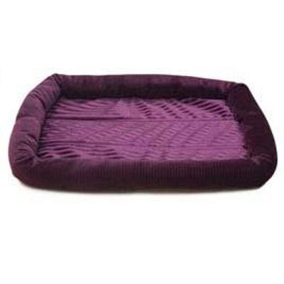 Petmax Cumfy Soft Corduroy Dog Bed In Purple