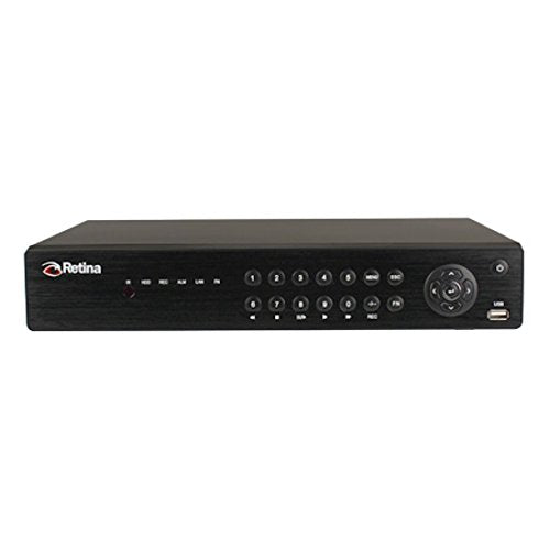 Retina RET1092 16-Channel 1TB HDD DVR with PC & Mobile Remote Viewing, H.264 Compression
