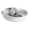 Pioneer Pet 6029W Raindrop Style Stainless Steel & Plastic Fountain 60 oz (White)