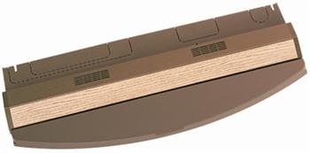 All Glass Aquarium Bow Front Fluorescent Hood (Oak, 46Gallon)