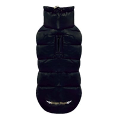 Puppy Angel Dog Down Padding Vest Regular Snap (Black, X-Large)