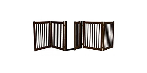 Dynamic Accents - 5 Panel Freestanding Walk Through Gate Mahogany