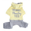 Puppy Angel PA-OR135 Mommy Yes Tracksuit (Yellow, X-Large)