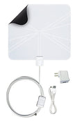 Winegard FL5500f Razor à ondes plates Amplifiée mince Antenne HDTV intérieure noir / blanc - 50 miles